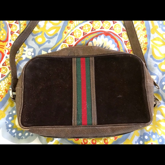 Gucci | Bags | Gucci Vintage Leathersuede Cross Body Bag | Poshmark